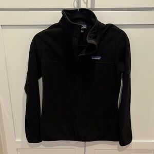 Patagonia Black Micro D Snap T Fleece Pullover